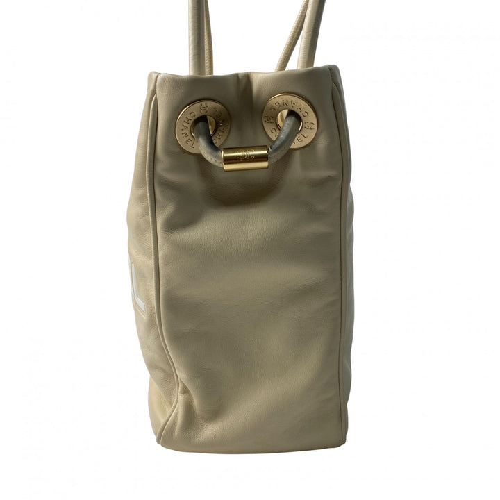 シャネル CHANEL レディース カメリア トートバッグ ラムスキン 7番 肩がけ