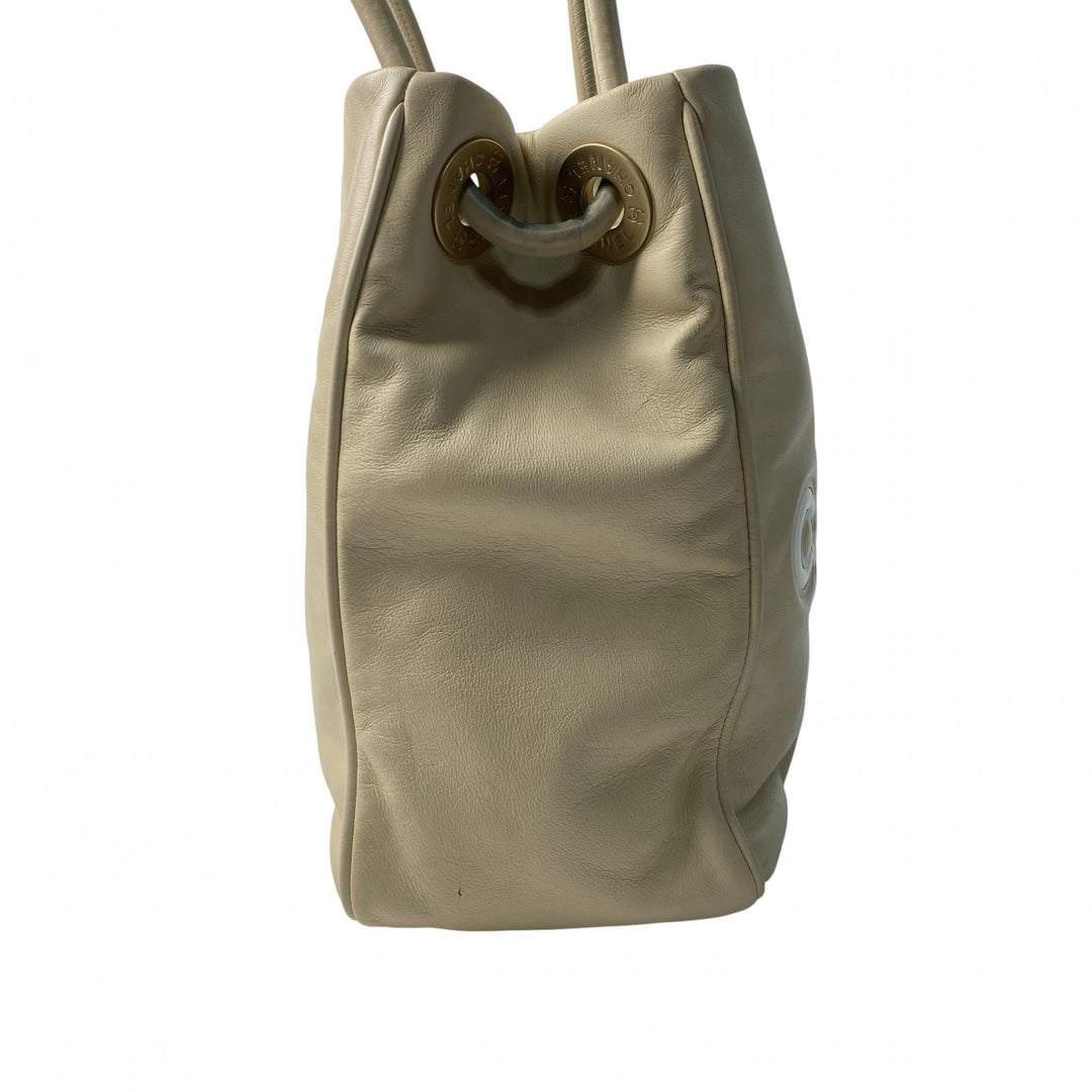 シャネル CHANEL レディース カメリア トートバッグ ラムスキン 7番 肩がけ