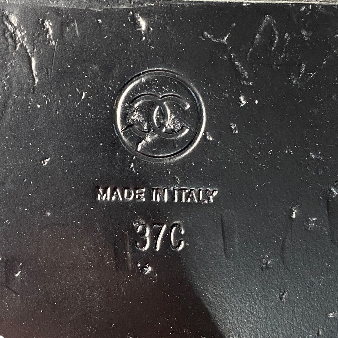 シャネル CHANEL レディース ココマーク ハラコ ボア サンダル 37C G35927