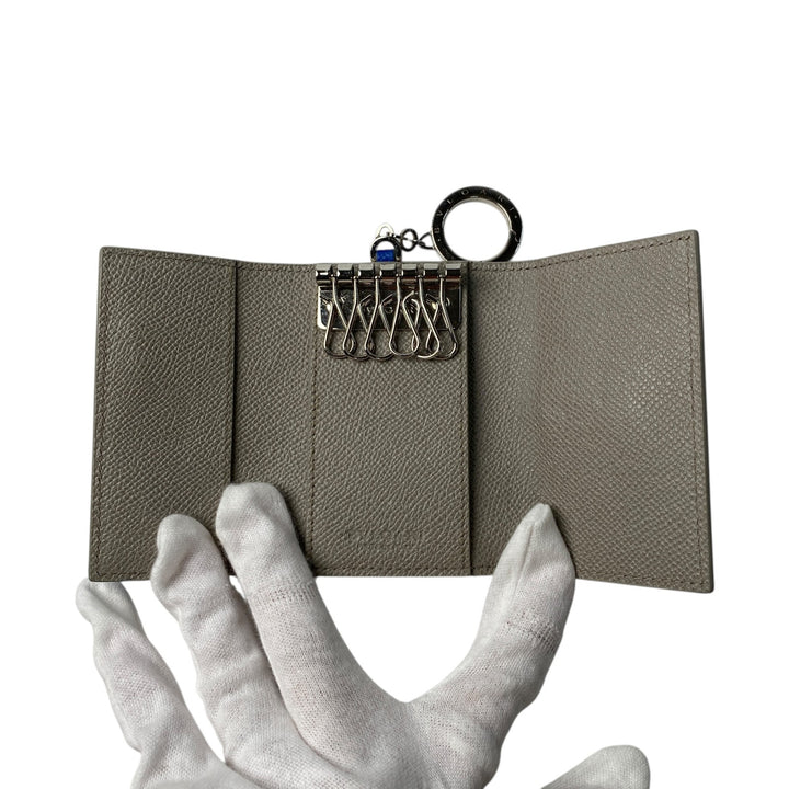 美品 ブルガリ BVLGARI レディース 6連キーケース キーリング付き