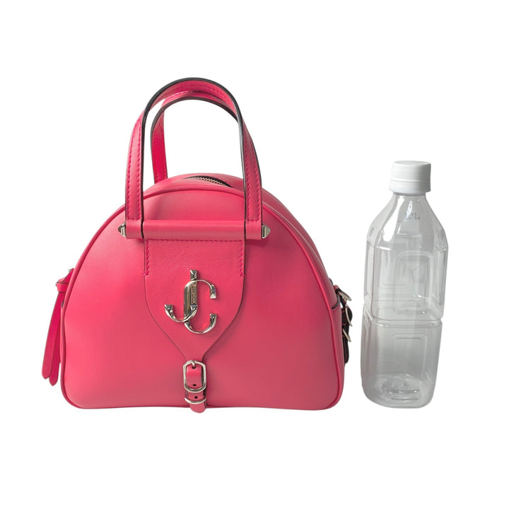 美品 ジミーチュウ JIMMY CHOO レディース ボーリングバッグ 2way ハンドバッグ ショルダーバッグ 斜めがけ クロスボディ