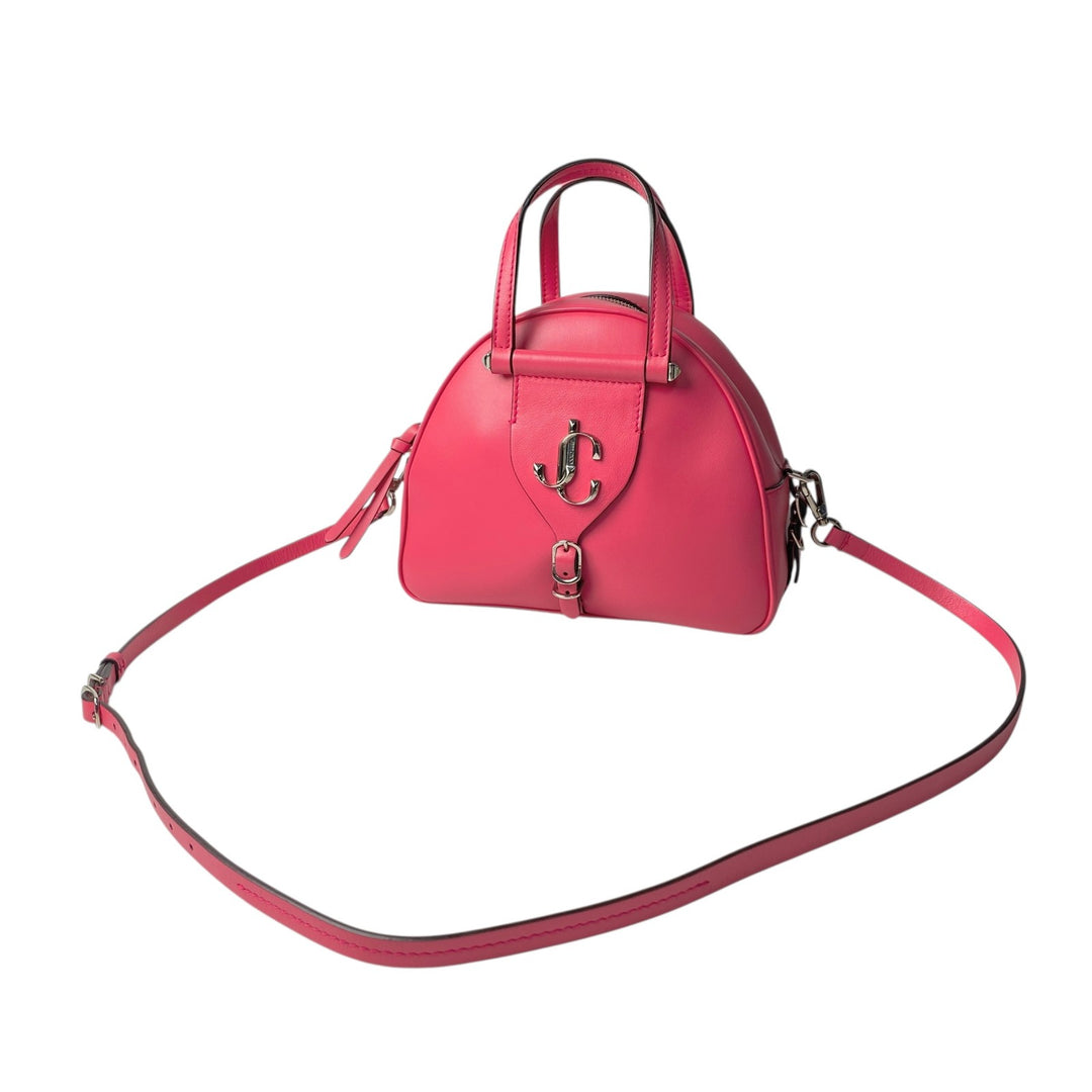 美品 ジミーチュウ JIMMY CHOO レディース ボーリングバッグ 2way ハンドバッグ ショルダーバッグ 斜めがけ クロスボディ