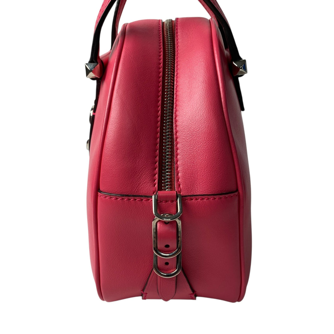 美品 ジミーチュウ JIMMY CHOO レディース ボーリングバッグ 2way ハンドバッグ ショルダーバッグ 斜めがけ クロスボディ