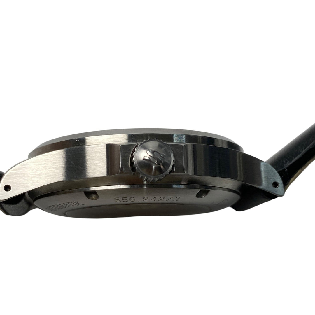 美品 ジン Sinn メンズ 556A インストゥルメント オートマ 裏スケ 黒文字盤 SS