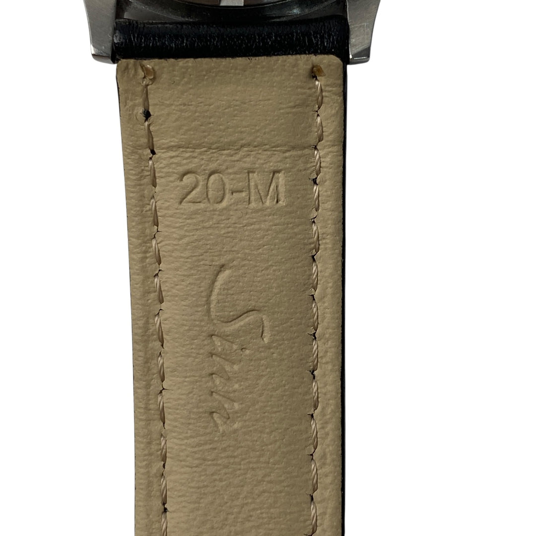 美品 ジン Sinn メンズ 556A インストゥルメント オートマ 裏スケ 黒文字盤 SS