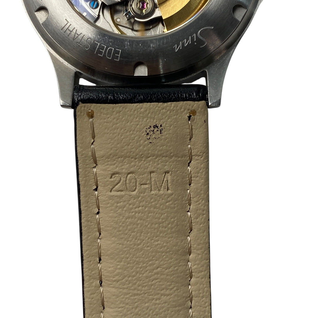 美品 ジン Sinn メンズ 556A インストゥルメント オートマ 裏スケ 黒文字盤 SS