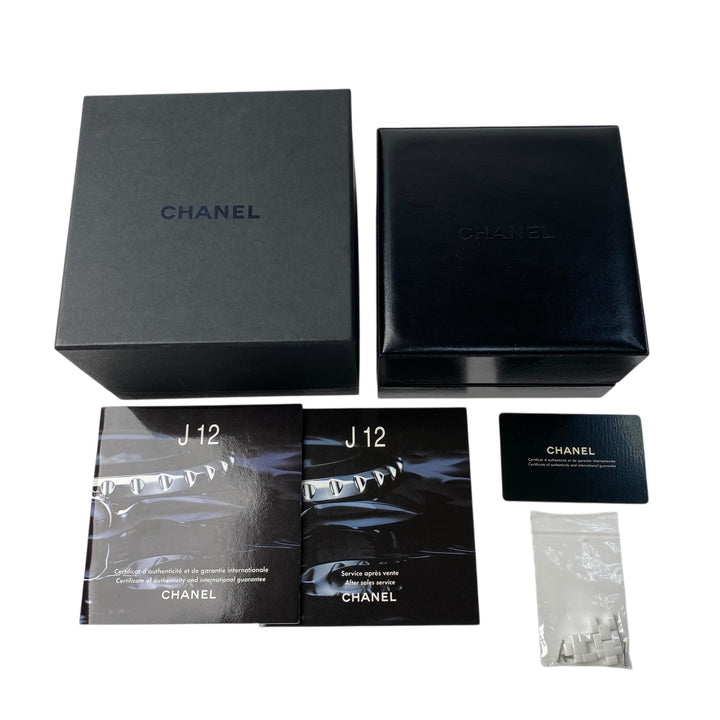 シャネル CHANEL レディース H0968 J12 白文字盤 CE クォーツ 保証書付き