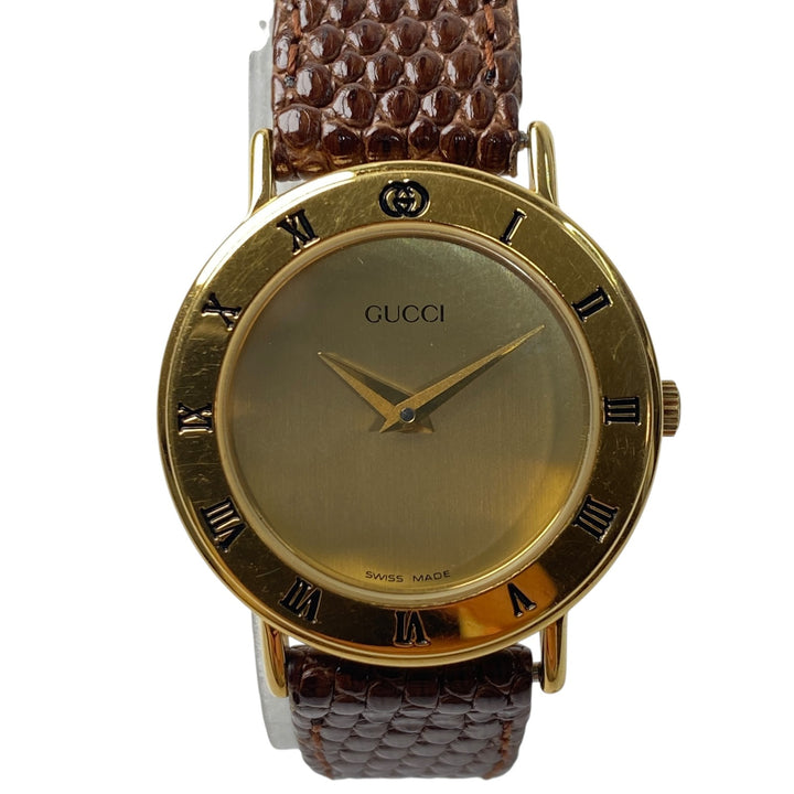 グッチ GUCCI レディース 3000.2.L ゴールド文字盤