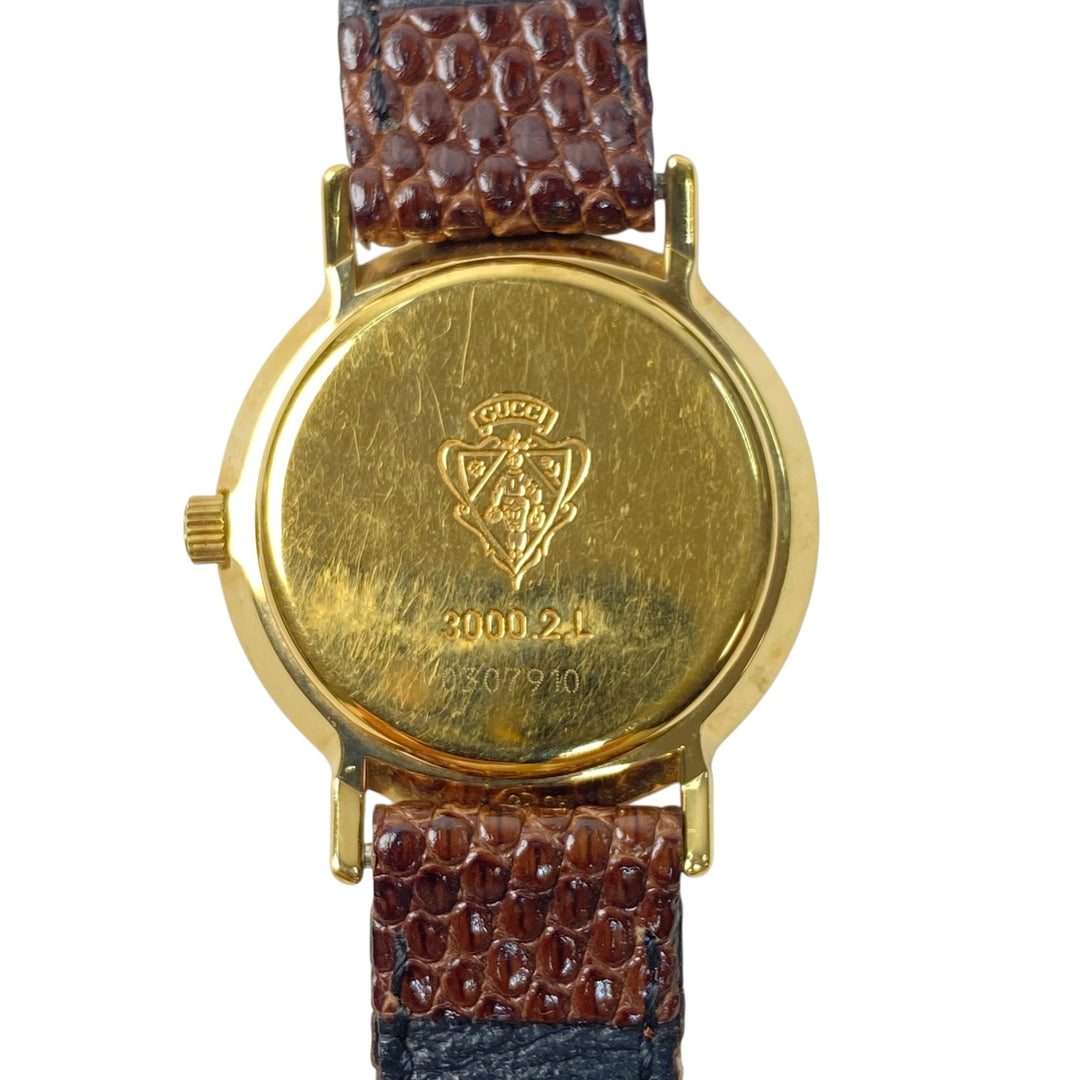 グッチ GUCCI レディース 3000.2.L ゴールド文字盤