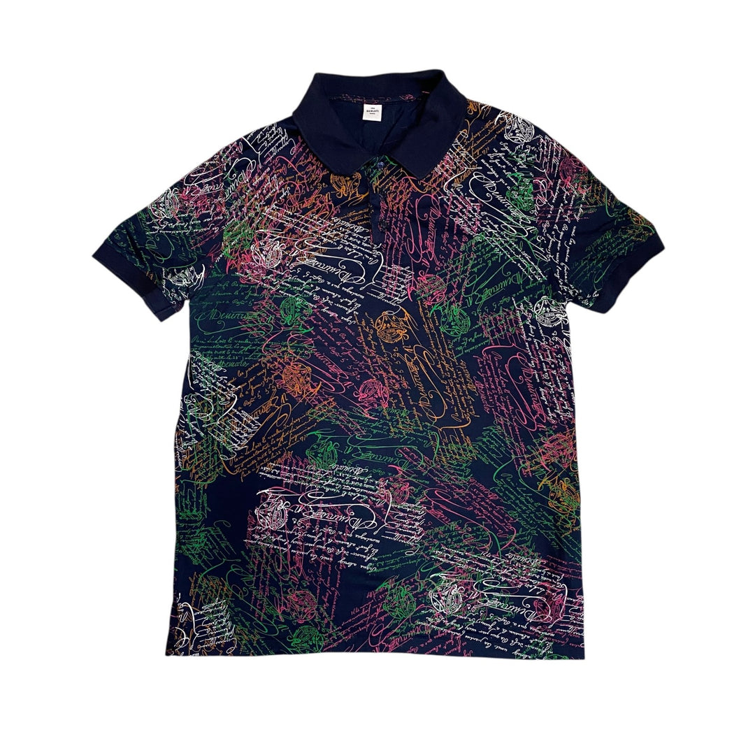 美品 ベルルッティ Berluti メンズ カリグラフィ ポロ シャツ #M