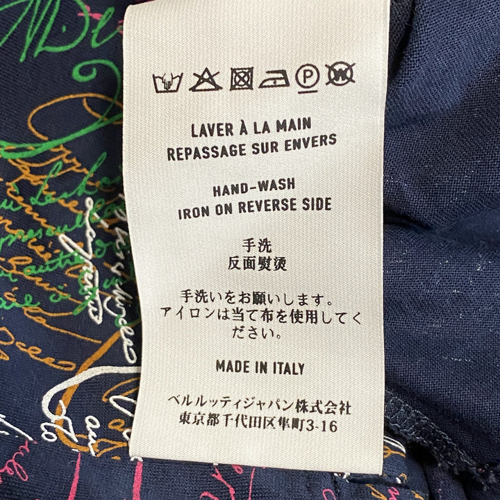 美品 ベルルッティ Berluti メンズ カリグラフィ ポロ シャツ #M