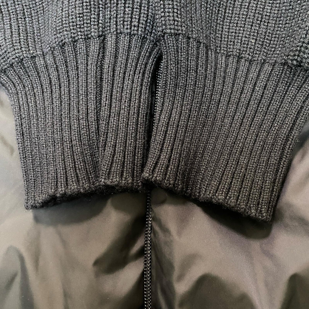 モンクレール MONCER ニット切り替え ダウンジャケット XXL maglione tricot cardigan メンズ