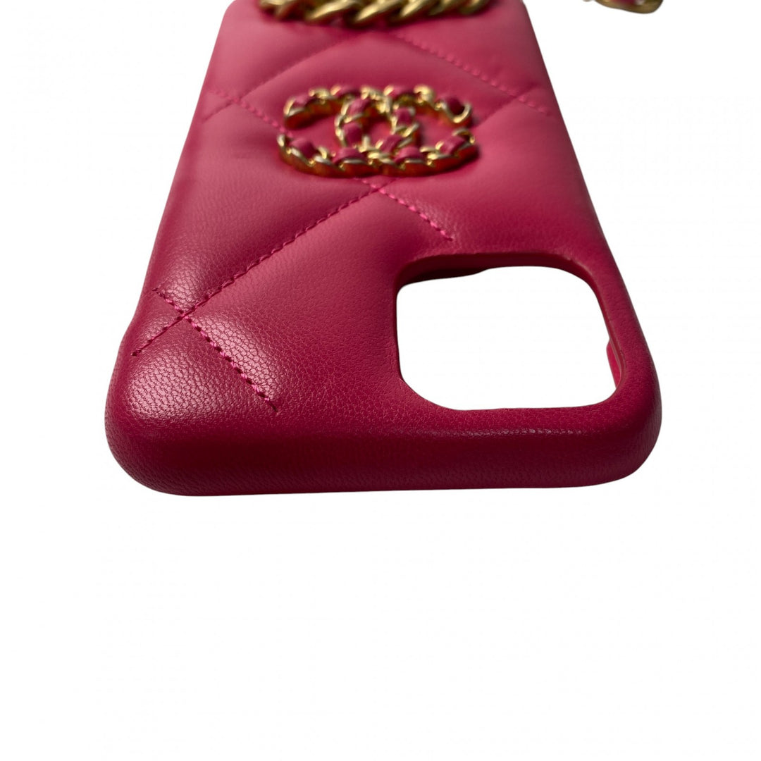 シャネル CHANEL レディース ココマーク iPhoneケース マトラッセチェーン iPhone11pro