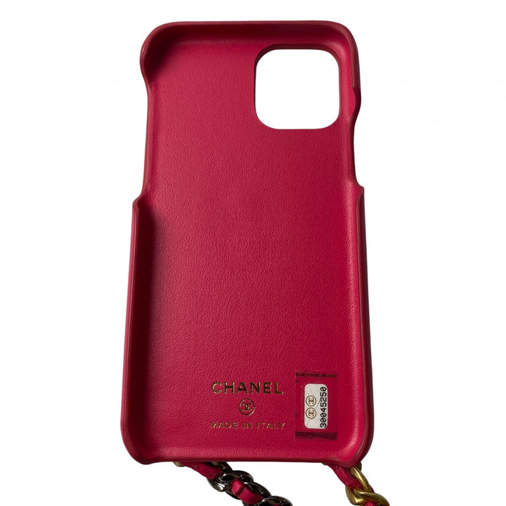シャネル CHANEL レディース ココマーク iPhoneケース マトラッセチェーン iPhone11pro