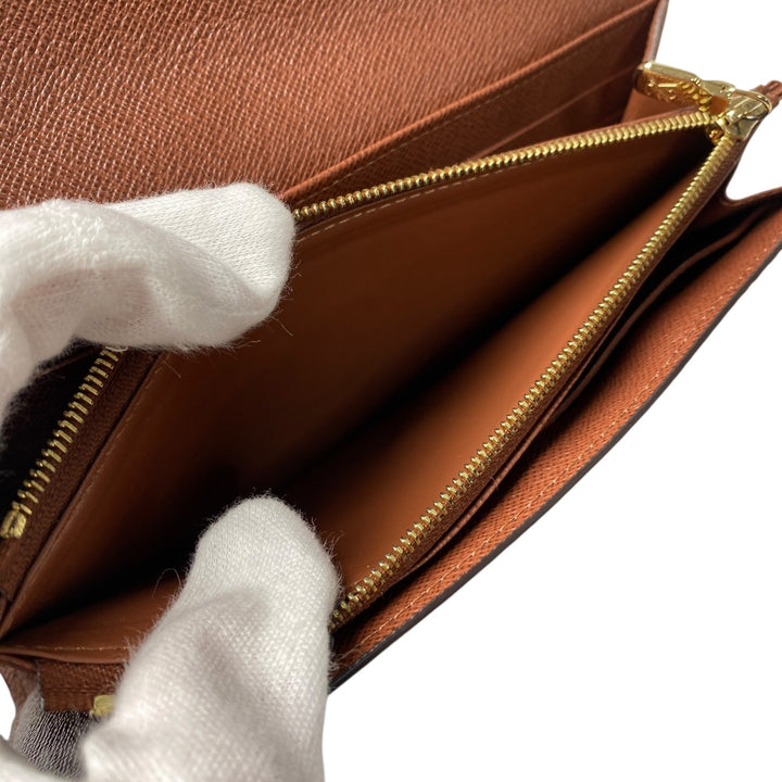 美品 ルイ ヴィトン LOUIS VUITTON レディース ポルトフォイユ サラ モノグラム 長財布 RFID イニシャル入り