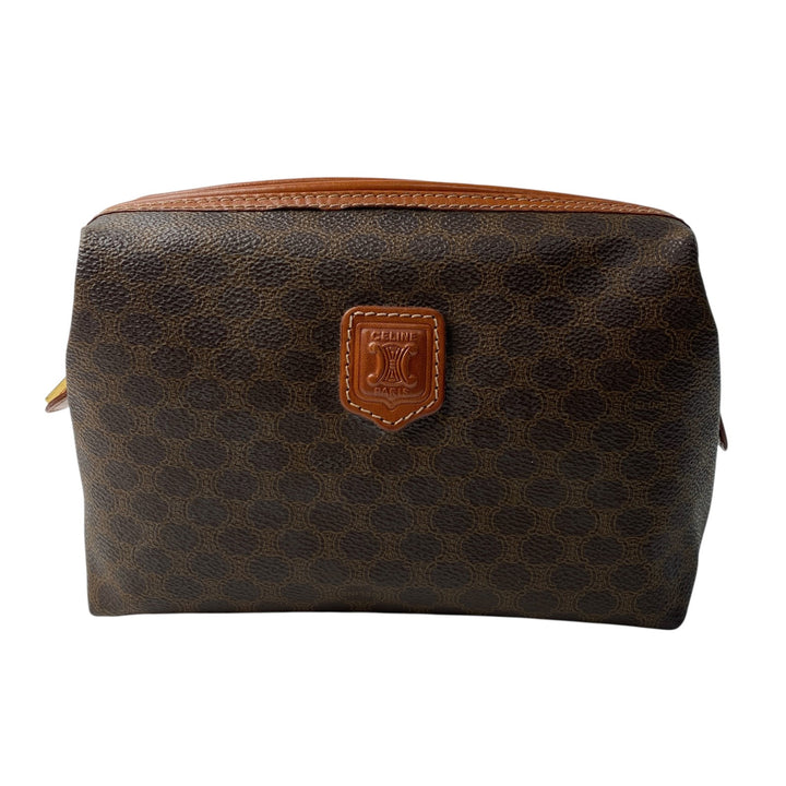 美品 セリーヌ CELINE レディース マカダム柄 ポーチ