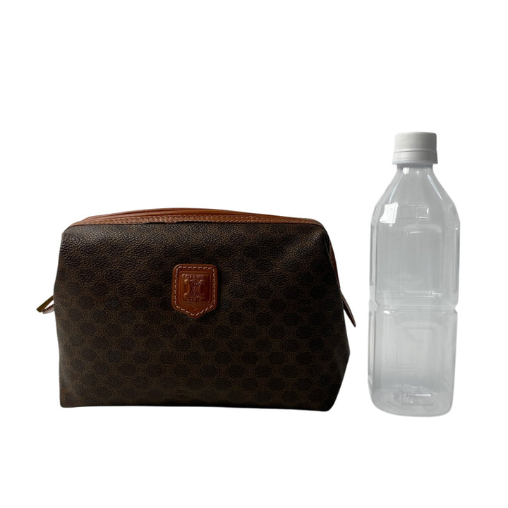 美品 セリーヌ CELINE レディース マカダム柄 ポーチ