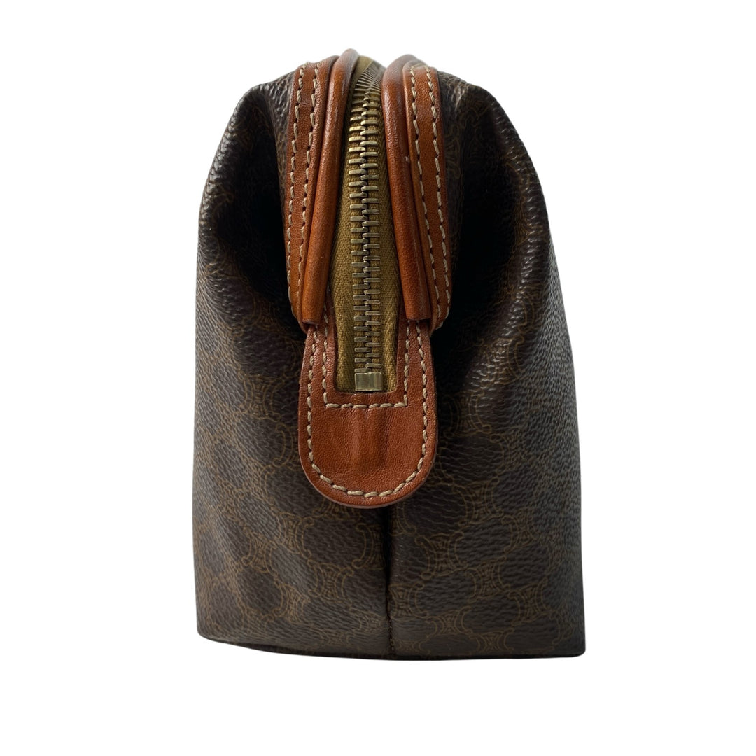 美品 セリーヌ CELINE レディース マカダム柄 ポーチ