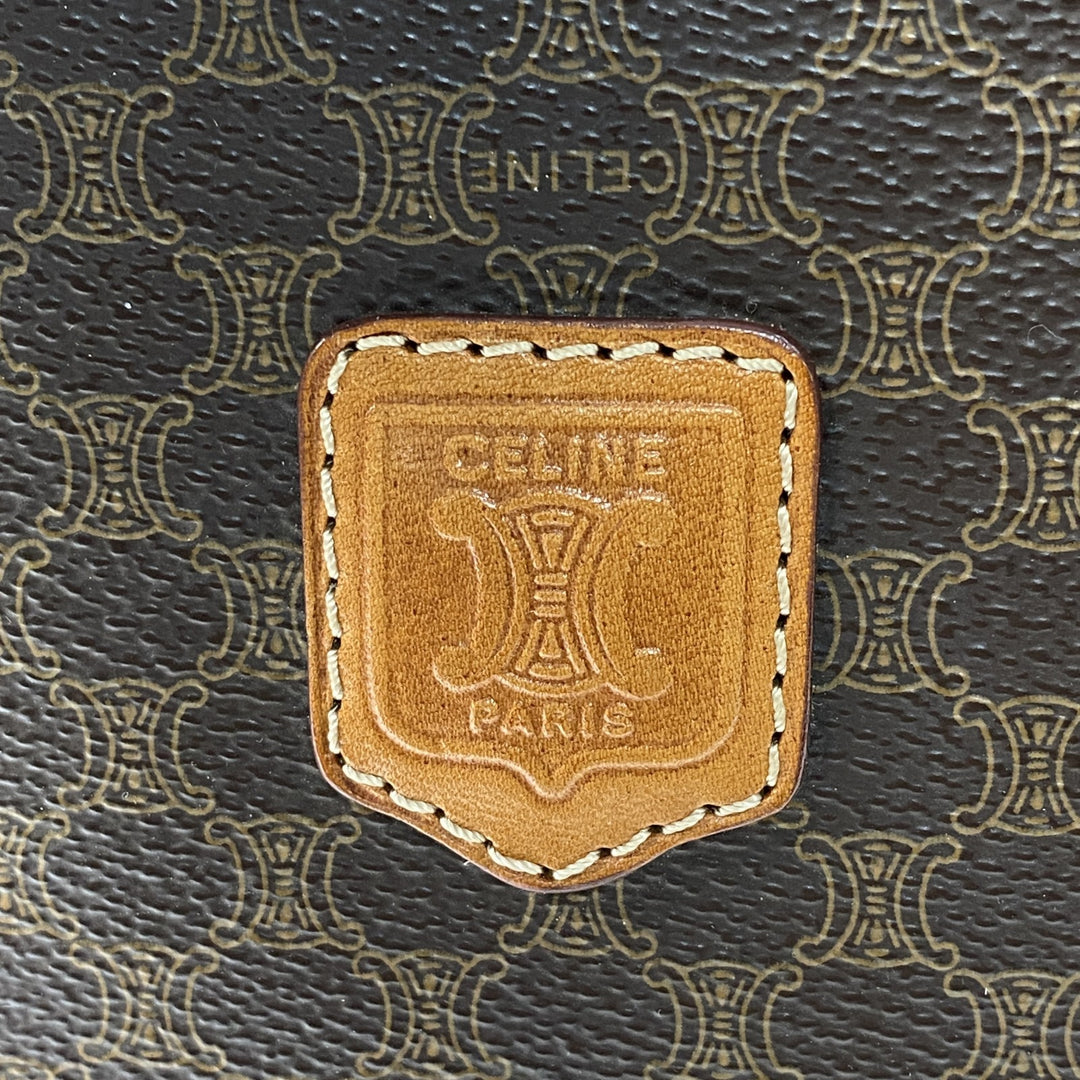 美品 セリーヌ CELINE メンズ マカダム クラッチバッグ セカンドバッグ