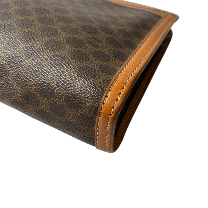 美品 セリーヌ CELINE メンズ マカダム クラッチバッグ セカンドバッグ