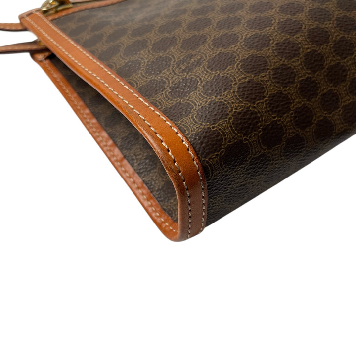 美品 セリーヌ CELINE メンズ マカダム クラッチバッグ セカンドバッグ