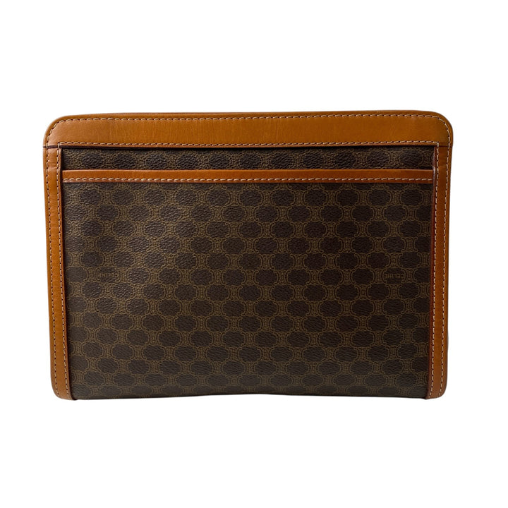 美品 セリーヌ CELINE メンズ マカダム クラッチバッグ セカンドバッグ