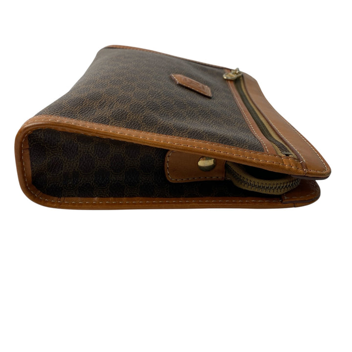 美品 セリーヌ CELINE メンズ マカダム クラッチバッグ セカンドバッグ