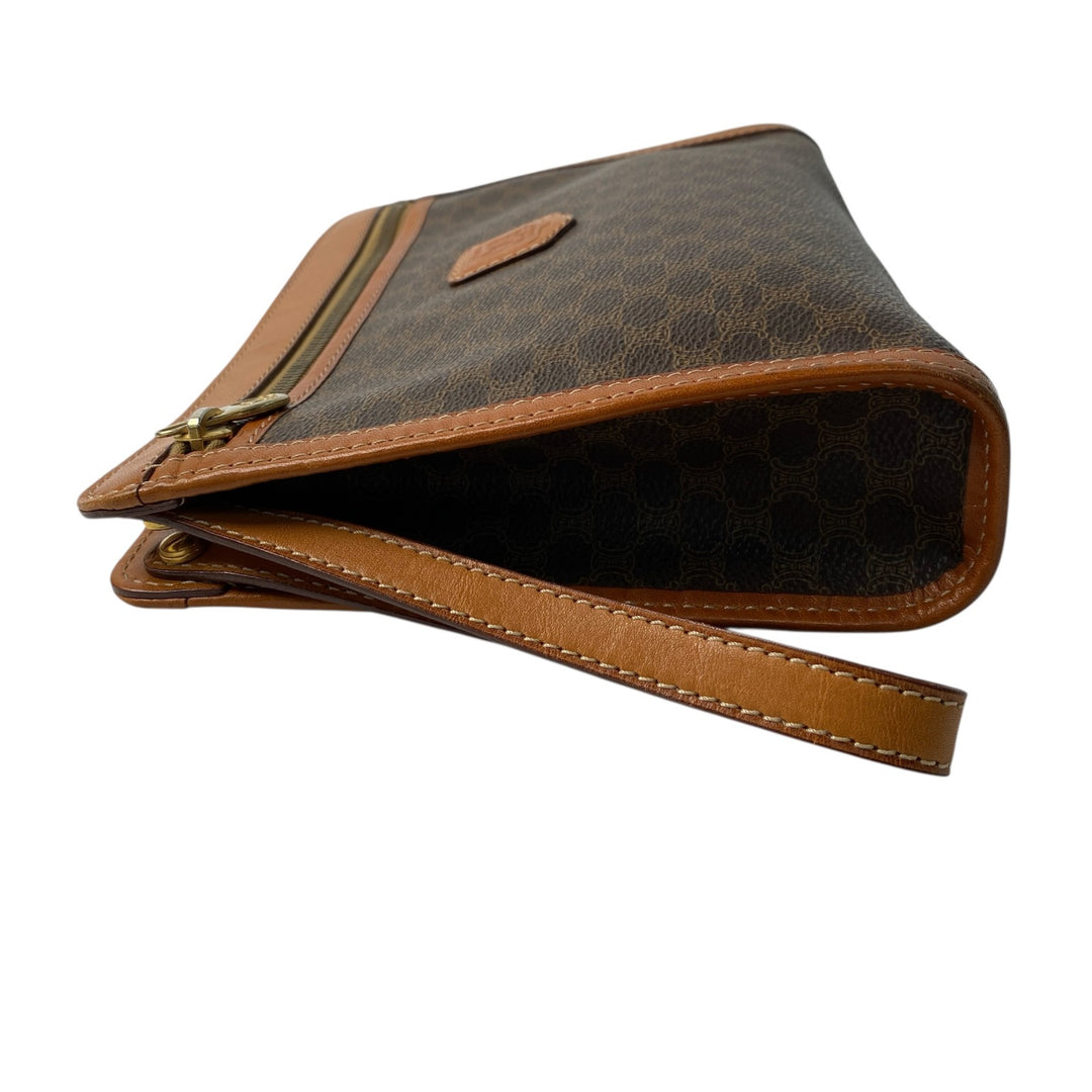 美品 セリーヌ CELINE メンズ マカダム クラッチバッグ セカンドバッグ