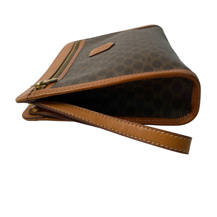 美品 セリーヌ CELINE メンズ マカダム クラッチバッグ セカンドバッグ