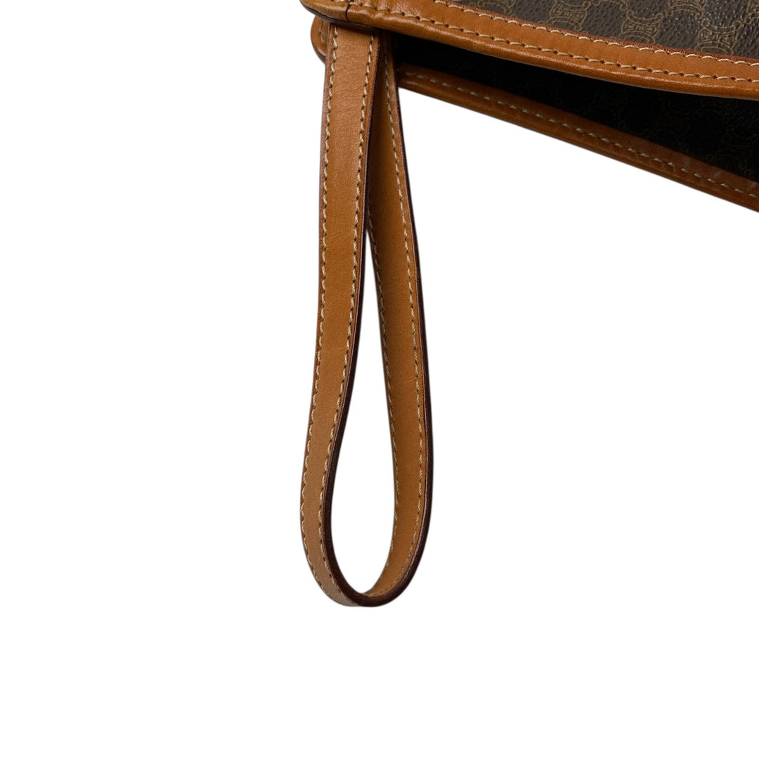 美品 セリーヌ CELINE メンズ マカダム クラッチバッグ セカンドバッグ