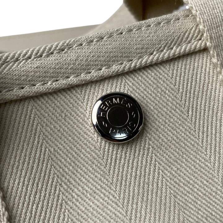 新品同様 エルメス HERMES レディース ヴァルパライソ MM キャンバス ポーチ付き トートバッグ