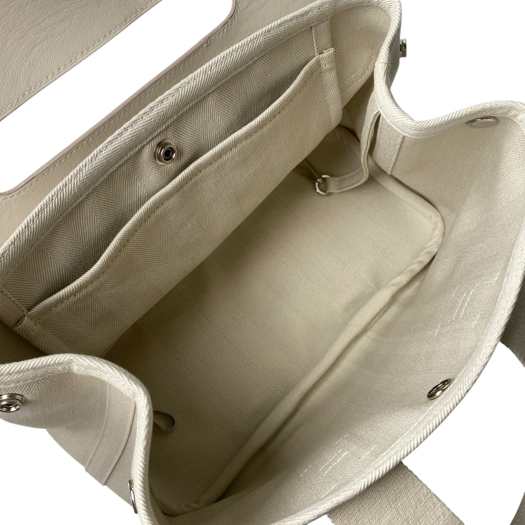 新品同様 エルメス HERMES レディース ヴァルパライソ MM キャンバス ポーチ付き トートバッグ