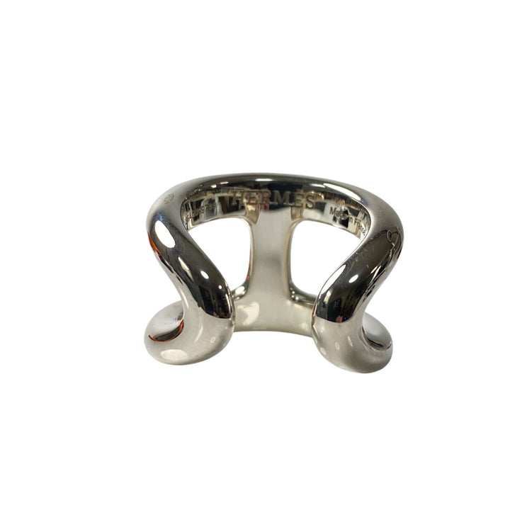 新品同様 エルメス HERMES レディース オスモズ GM #51 SV925 リング 12号