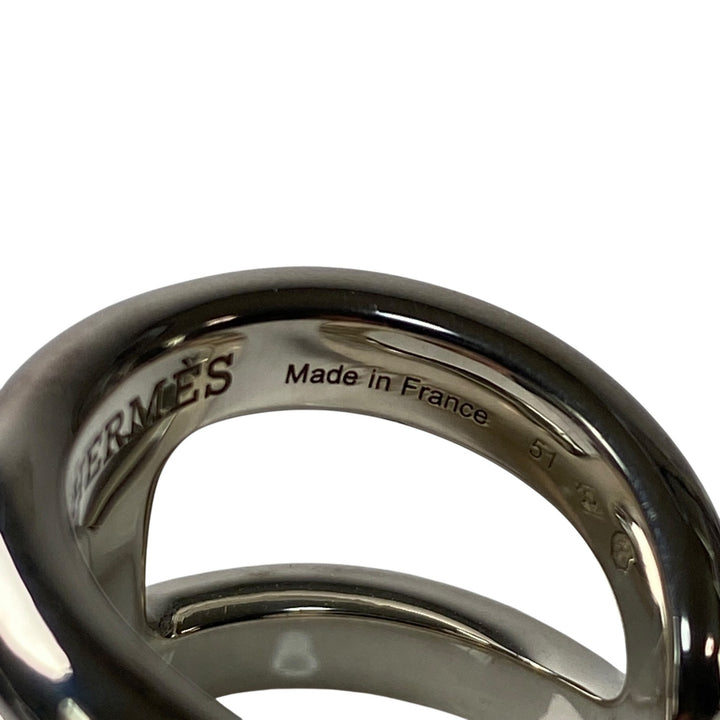 新品同様 エルメス HERMES レディース オスモズ GM #51 SV925 リング 12号