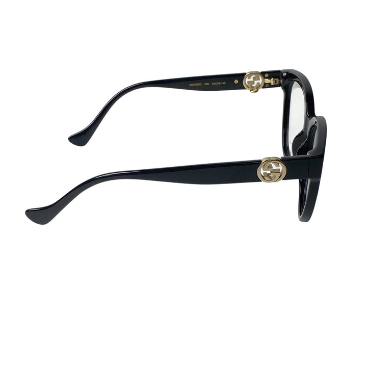 美品 グッチ GUCCI レディース 伊達メガネ インターロッキング グラスチェーン GG1024O