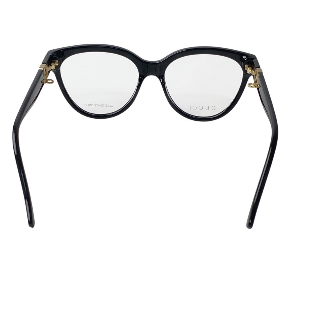 美品 グッチ GUCCI レディース 伊達メガネ インターロッキング グラスチェーン GG1024O