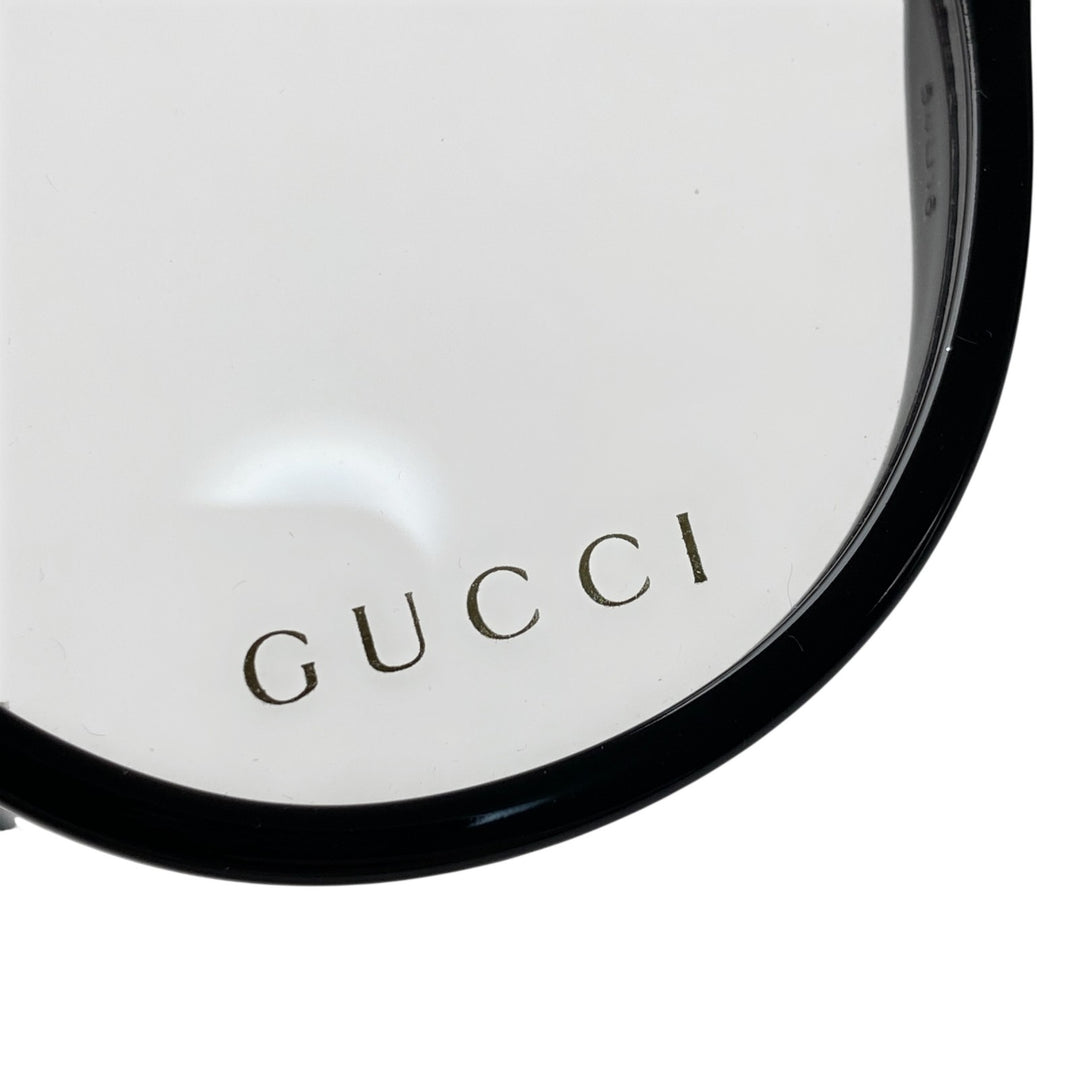 美品 グッチ GUCCI レディース 伊達メガネ インターロッキング グラスチェーン GG1024O