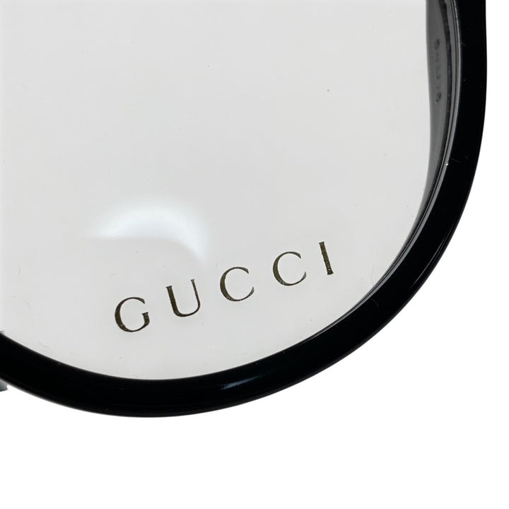 美品 グッチ GUCCI レディース 伊達メガネ インターロッキング グラスチェーン GG1024O