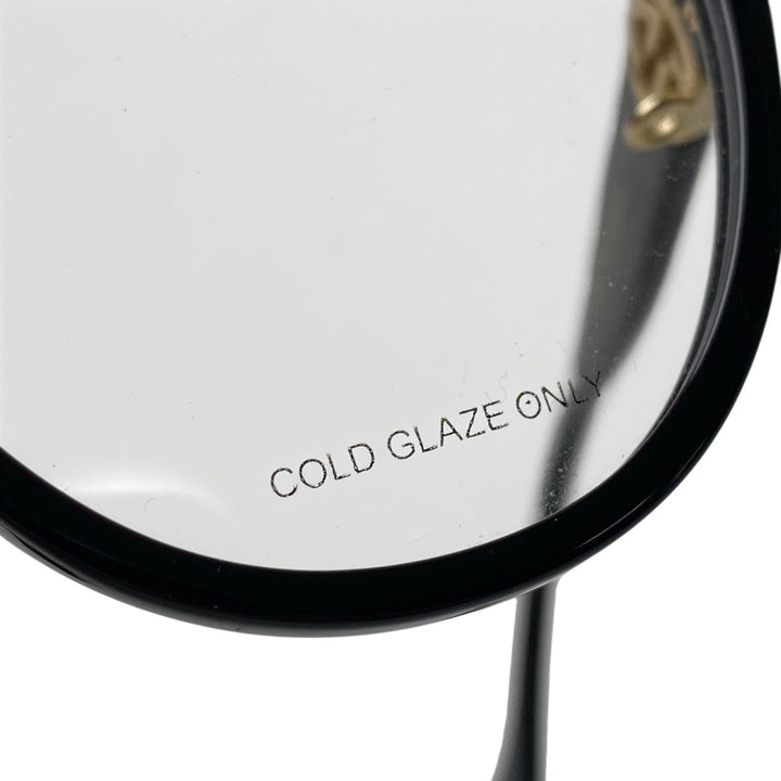 美品 グッチ GUCCI レディース 伊達メガネ インターロッキング グラスチェーン GG1024O
