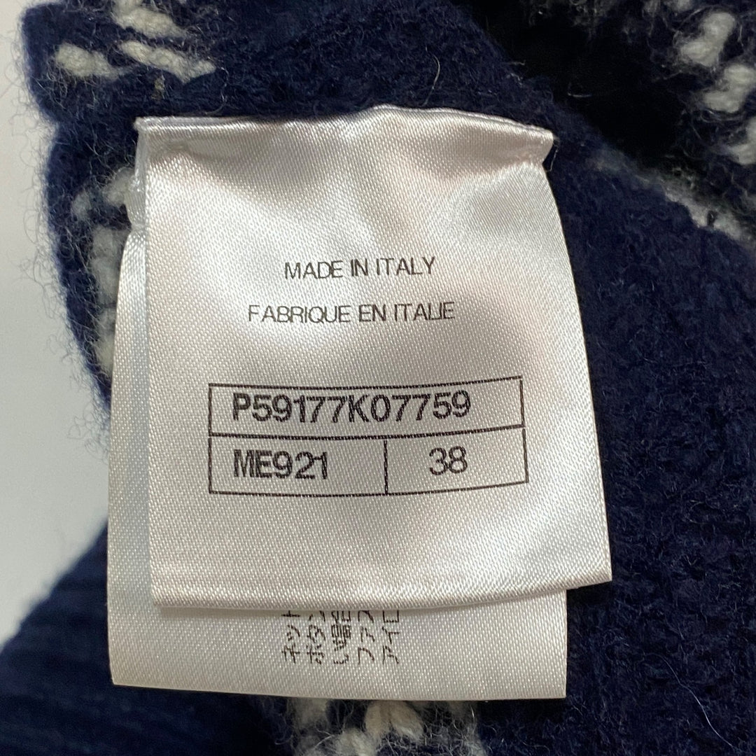 美品 シャネル CHANEL レディース ニットスカート カシミヤ ウール #38 P59177