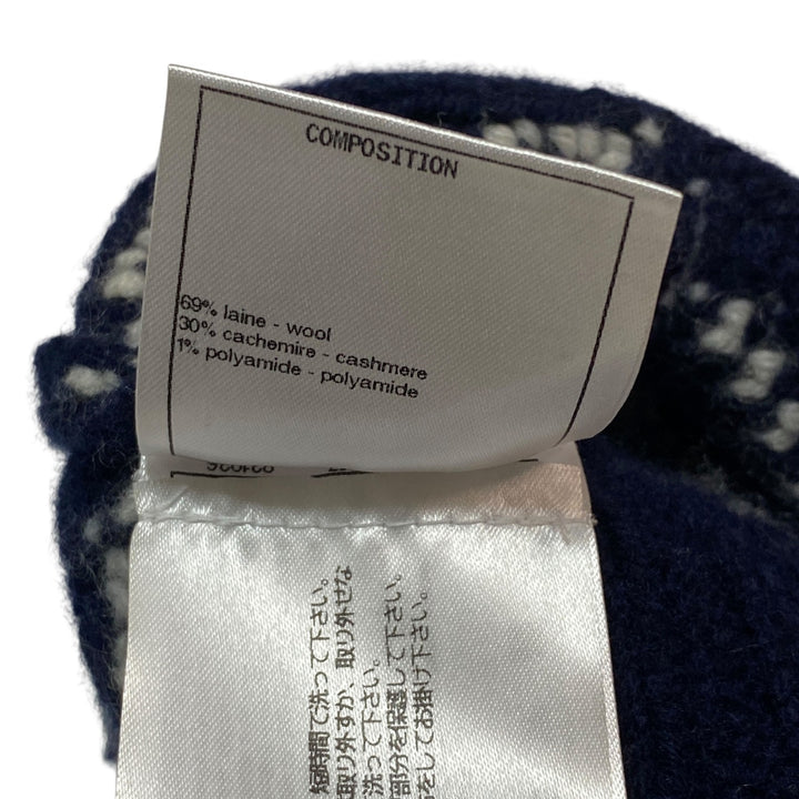 美品 シャネル CHANEL レディース ニットスカート カシミヤ ウール #38 P59177