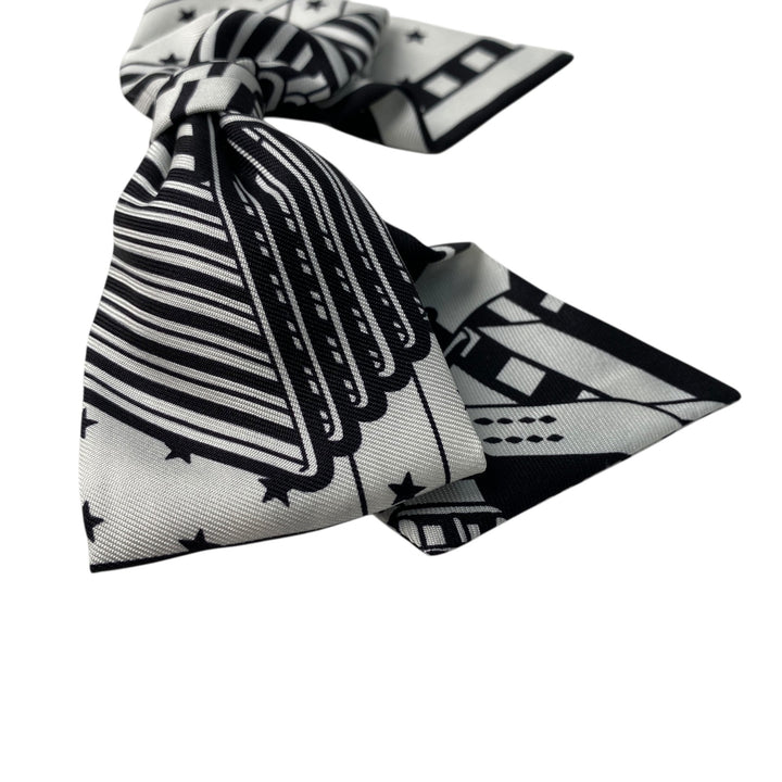 新品 エルメス HERMES レディース グルネス ジグザグ バレッタ PM