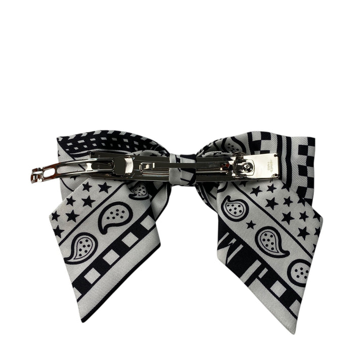 新品 エルメス HERMES レディース グルネス ジグザグ バレッタ PM