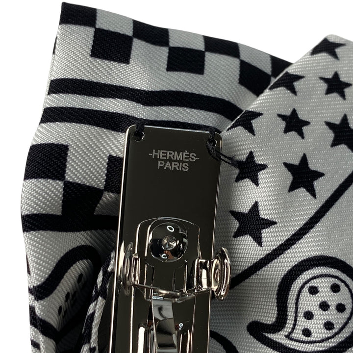 新品 エルメス HERMES レディース グルネス ジグザグ バレッタ PM