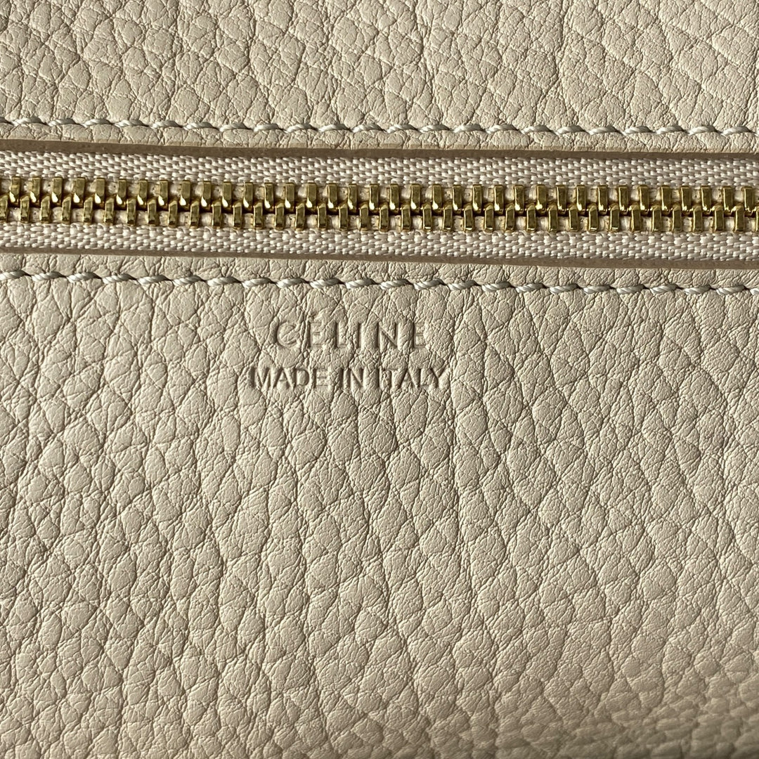 セリーヌ CELINE レディース タイバッグ レザー ハンドバッグ ホワイト