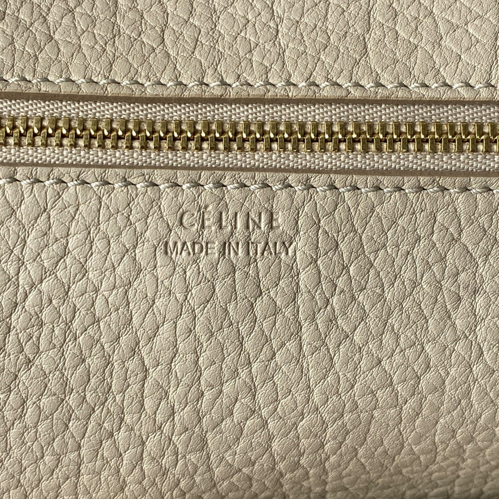 セリーヌ CELINE レディース タイバッグ レザー ハンドバッグ ホワイト
