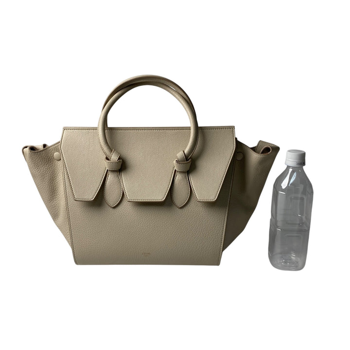 セリーヌ CELINE レディース タイバッグ レザー ハンドバッグ ホワイト