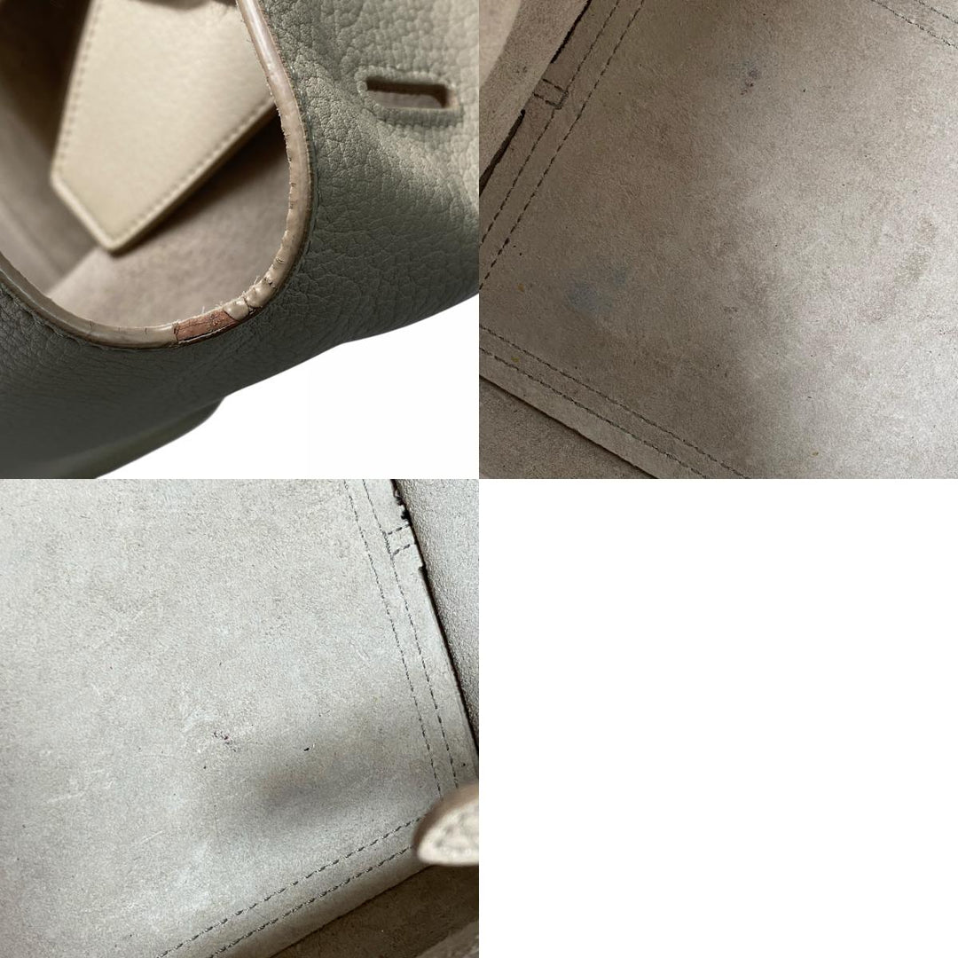 セリーヌ CELINE レディース タイバッグ レザー ハンドバッグ ホワイト