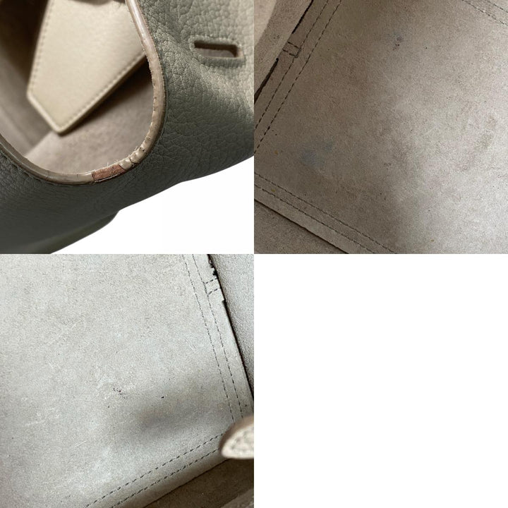 セリーヌ CELINE レディース タイバッグ レザー ハンドバッグ ホワイト