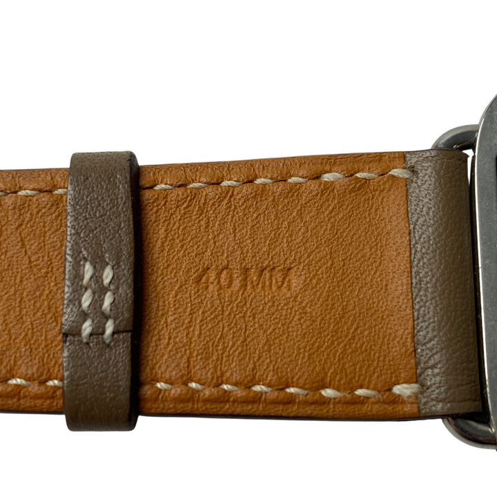 エルメス HERMES レディース アップルウォッチ ベルト ドゥブルトゥール 40mm C刻印　エトゥープ